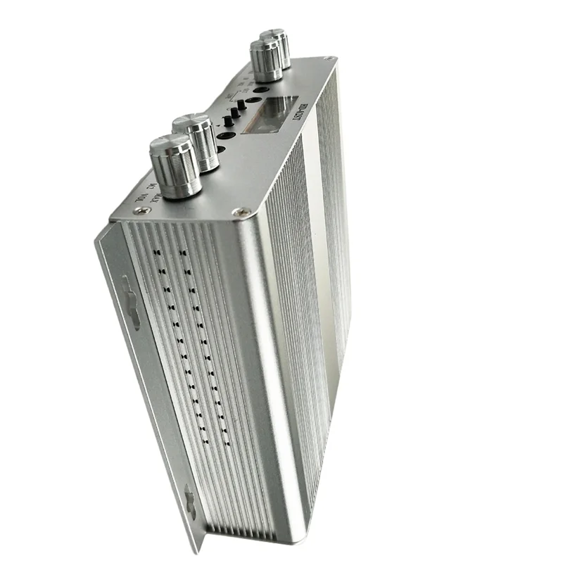 جهاز إرسال FM ABZW 25 وات ستيريو عالي الطاقة مع مدخلات ميكروفون مزدوجة 88-108 ميجا هرتز مضيف بث FM قابل للتعديل + قابس أمريكي