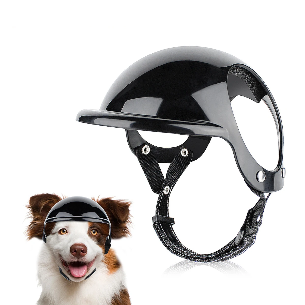 

New Pet Helmet Dog Cat Bicycle Motorcycle Helmet with Safety Hat Headgear for Traveling Head Protection Pet Supplies Accessories