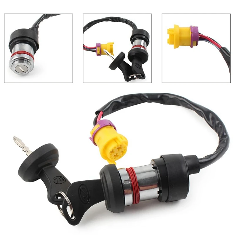 Ignition Key Switch Lock As Shown Plastic Motorcycle Accessories For Linhai 250 250Cc 260 260Cc 300 300Cc 400 400Cc ATV UTV