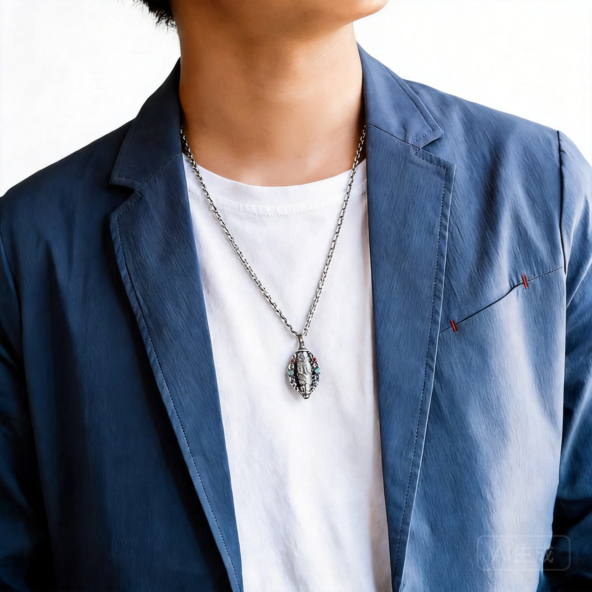 Vintage Chinese Tibetan Style Six True Words Lucky Blessing Amulet Pendant Necklace For Men Women Couple Protection Jewelry Gift