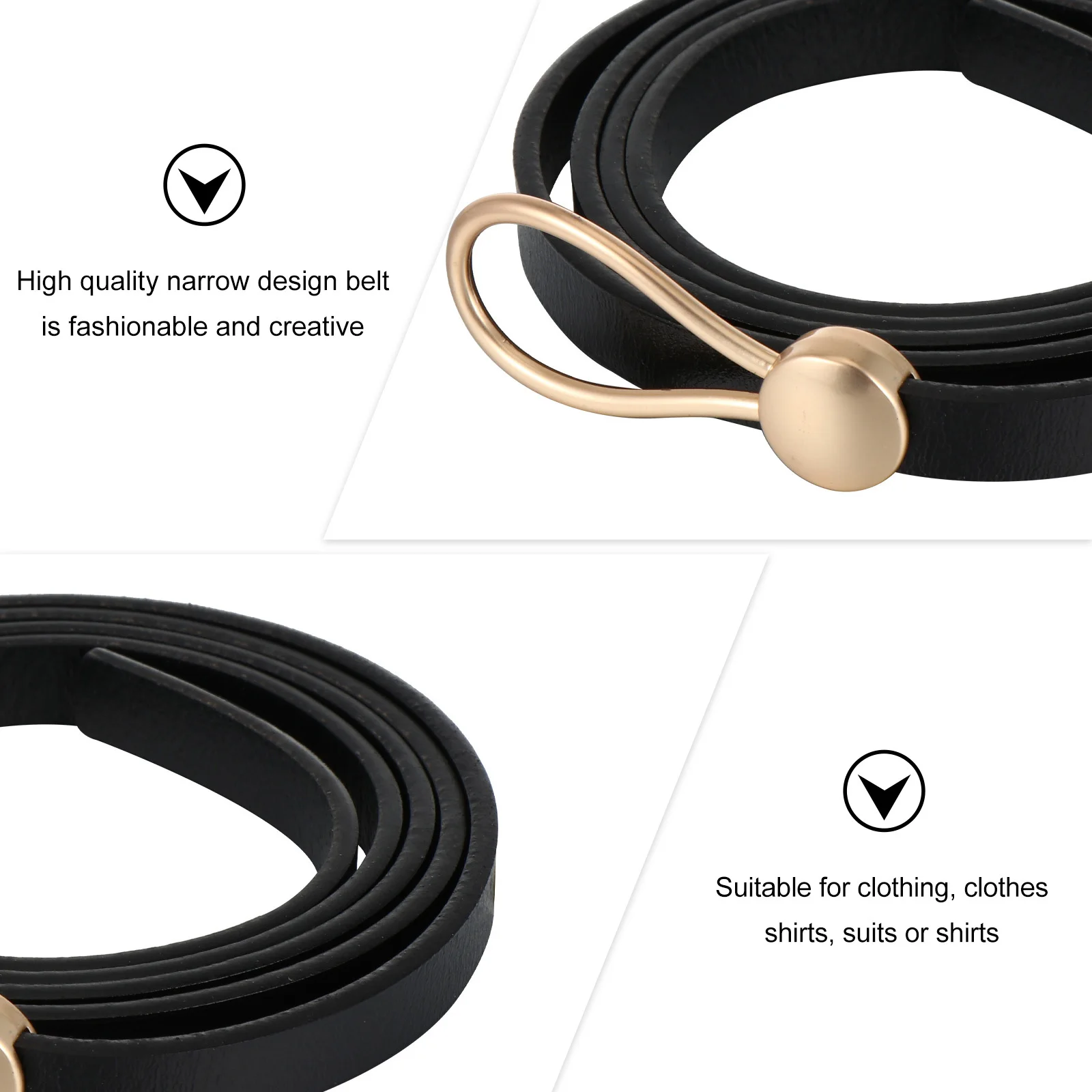 Cintura elegante da donna Cintura stretta casual adatta per abiti camicie abiti gonna da donna cintura