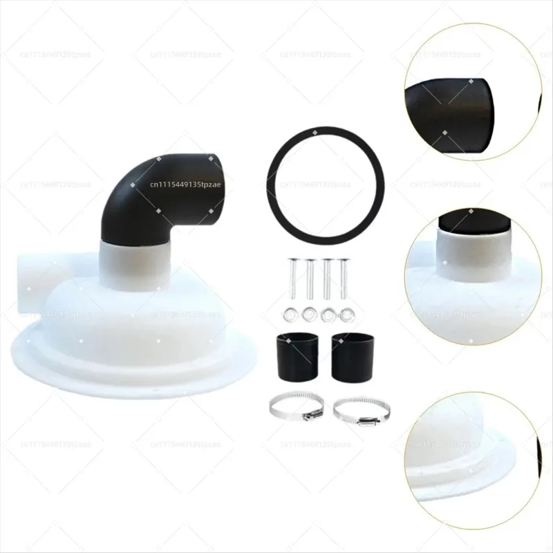 Cyclone Filter Dust Collector with Elbow Chipboard Separator Lid for Vacuum Cleaner