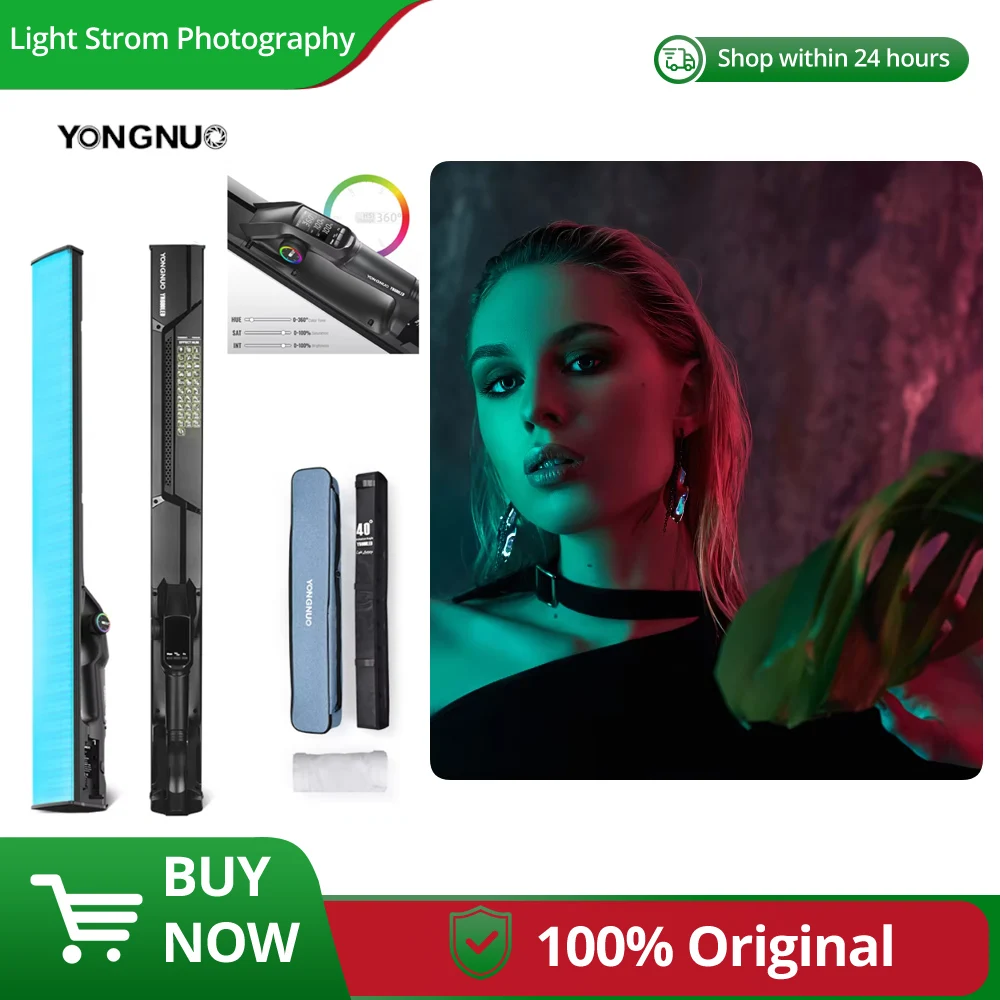 

YONGNUO YN660 YN660S RGB Stick Handheld LED Video Light Photography Tube Light2000-9900K Lighting Painting Creativity Fill Light