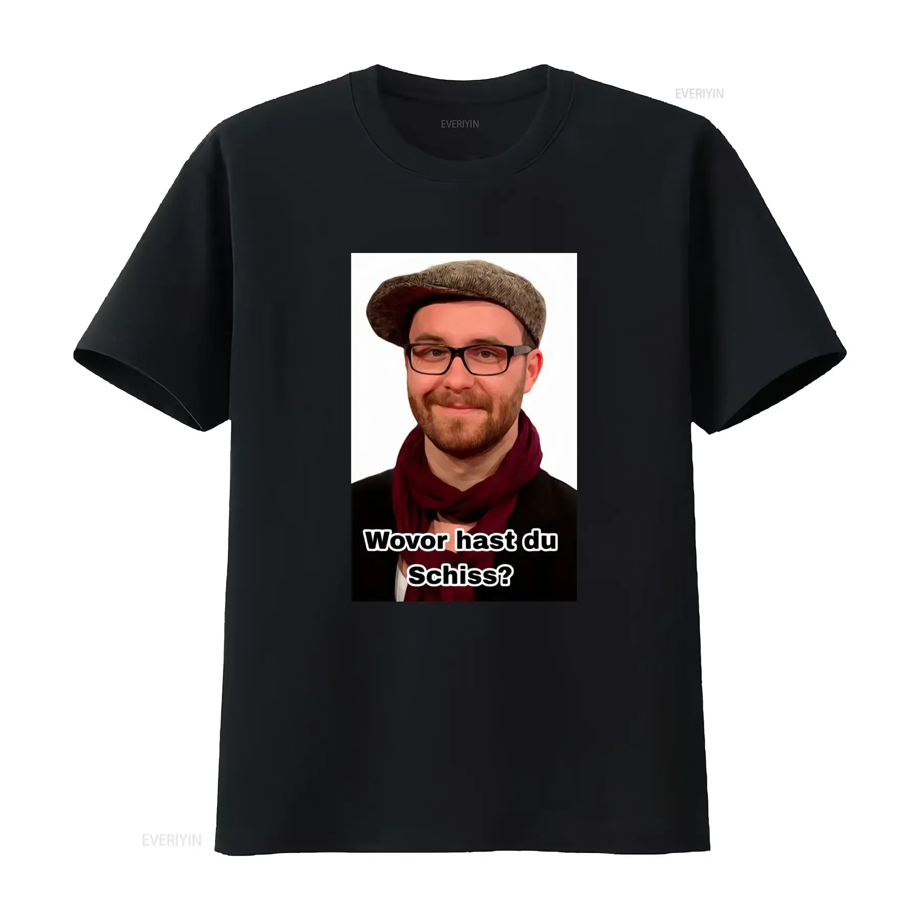 Mark Forster Wovor Hast Du Angst Meme T Shirt vintage Washed Soft Unisex Versatile graphic Comfortable Top For Everyday Wear
