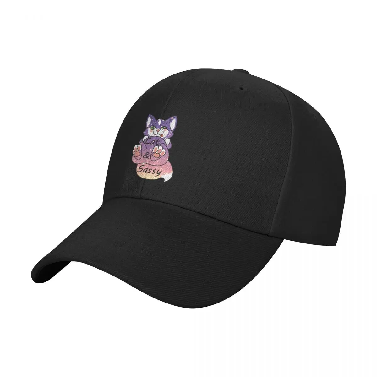 Cat & Sassy - Glitter Edition Baseball Cap Cosplay funny hat Brand Man cap Hats Man Women's