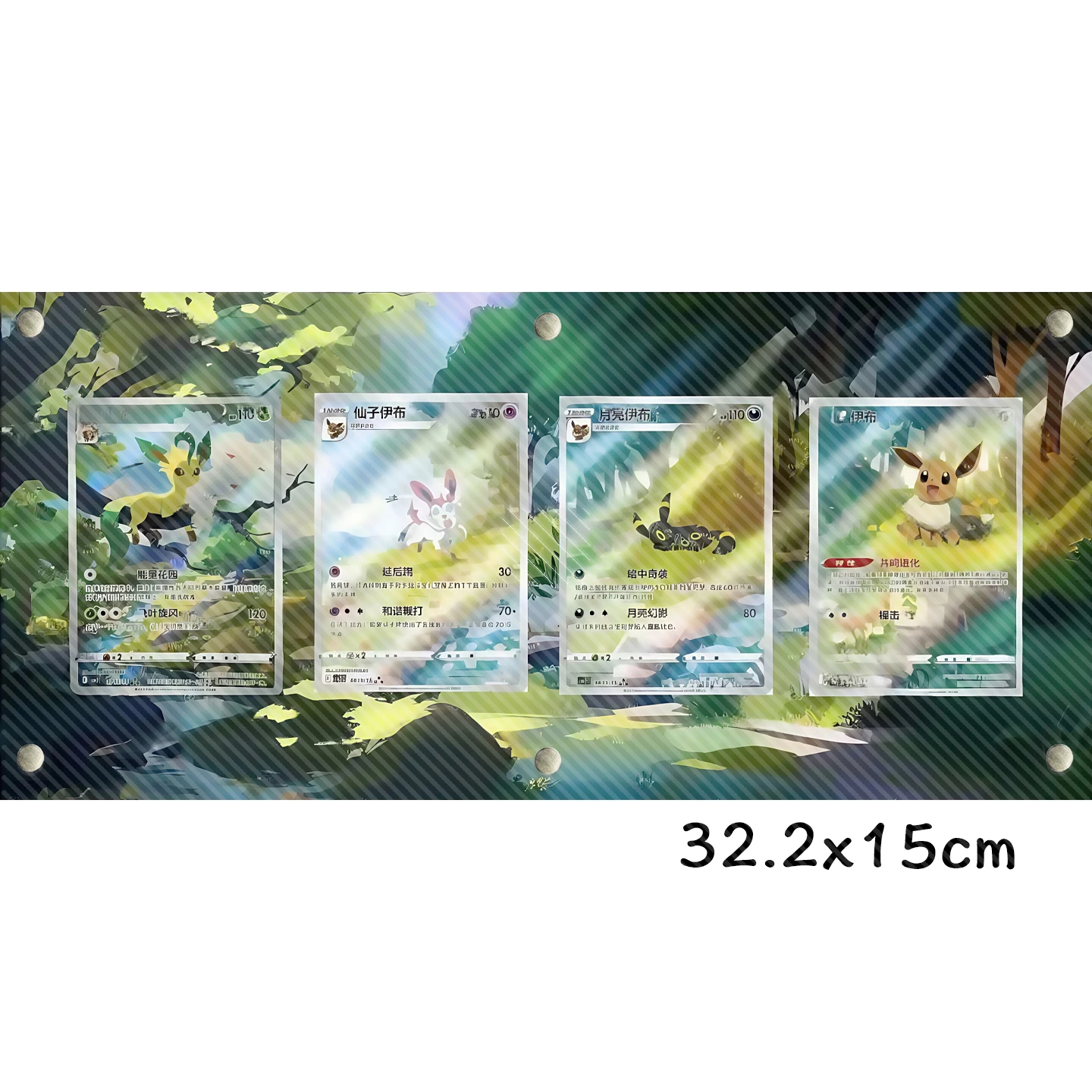 

DIY Pokemon PTCG Acrylic Painting Extended Card Brick 4pcs Eevee Sylveon Collection Card Display Rack Anime Peripheral Gift