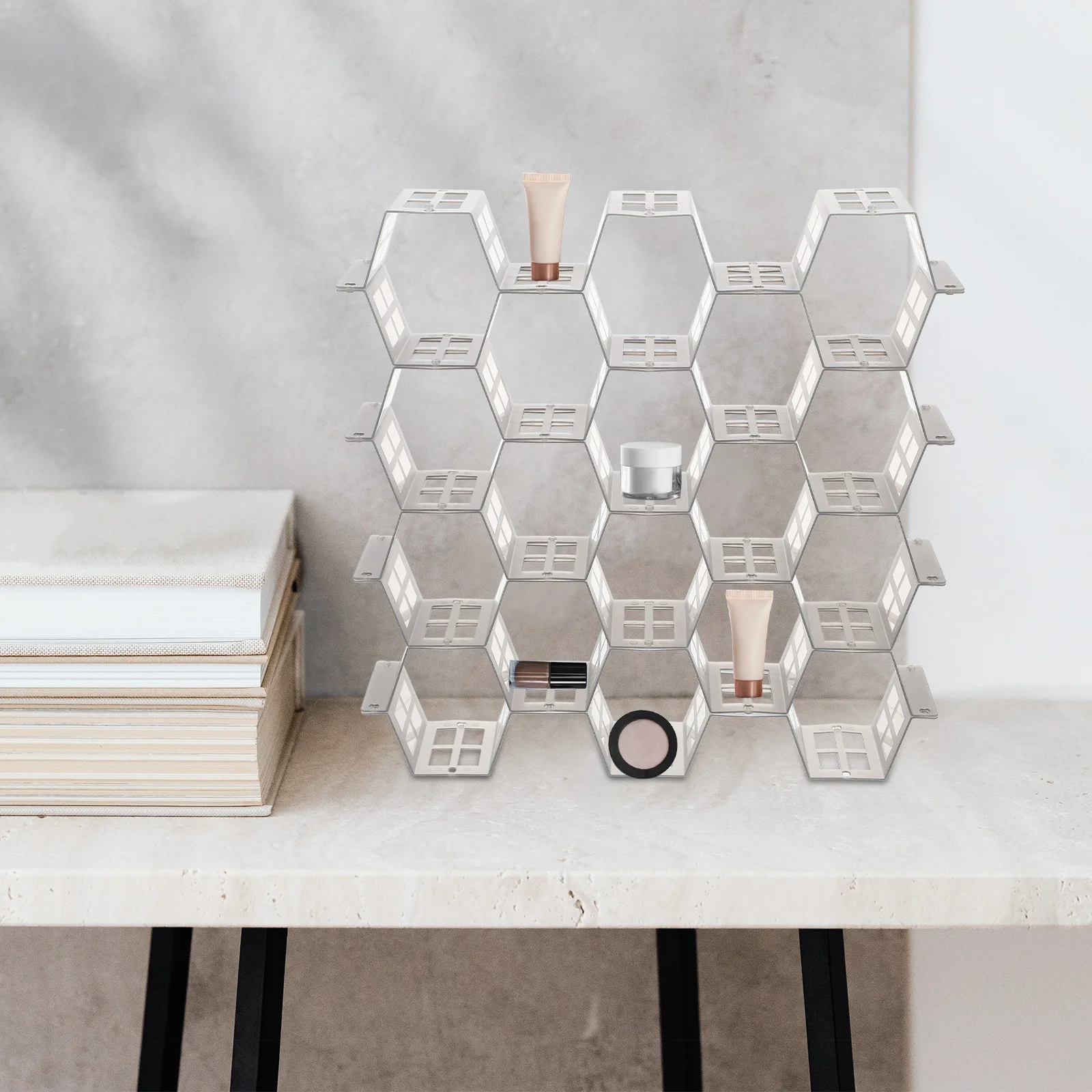 1Set Drawer Divider with Honeycomb Grid Design Plastic Organizer for Closet Dresser Underbed Storage Compartments for Small