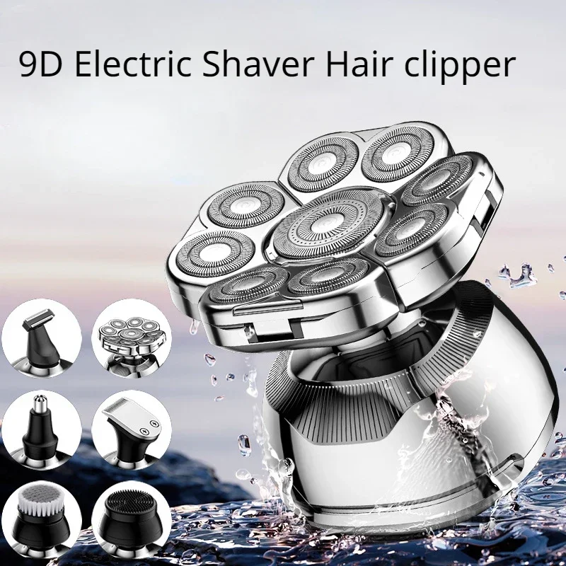 

2023NEW Resuxi LK-9810 Full Body Wash 9D Electric Shaver Men's Multi-function Razor Hair Clipper Nose Hair Set