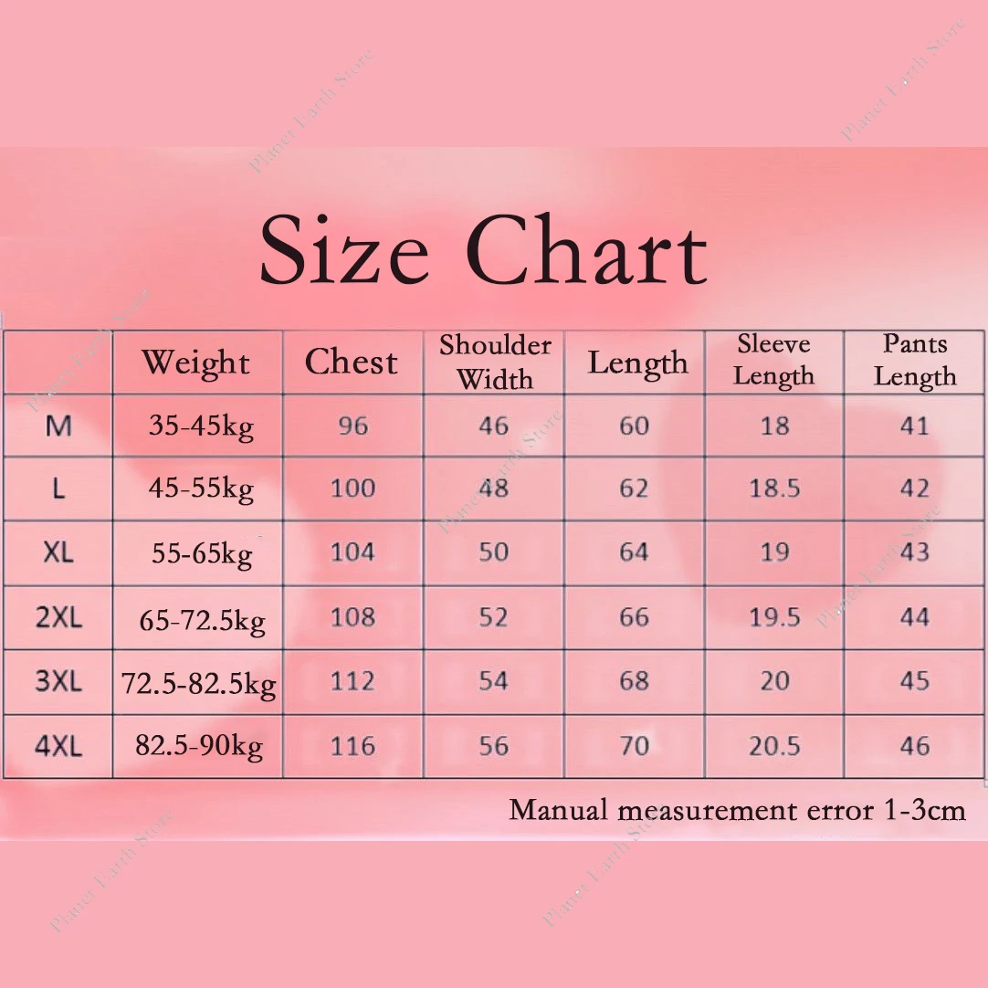 2Pcs/Set Summer Women's Pajamas Sleepwear - Short Tops and Shorts with Chest Pad Womens Student Dormitory Printing Pajamas