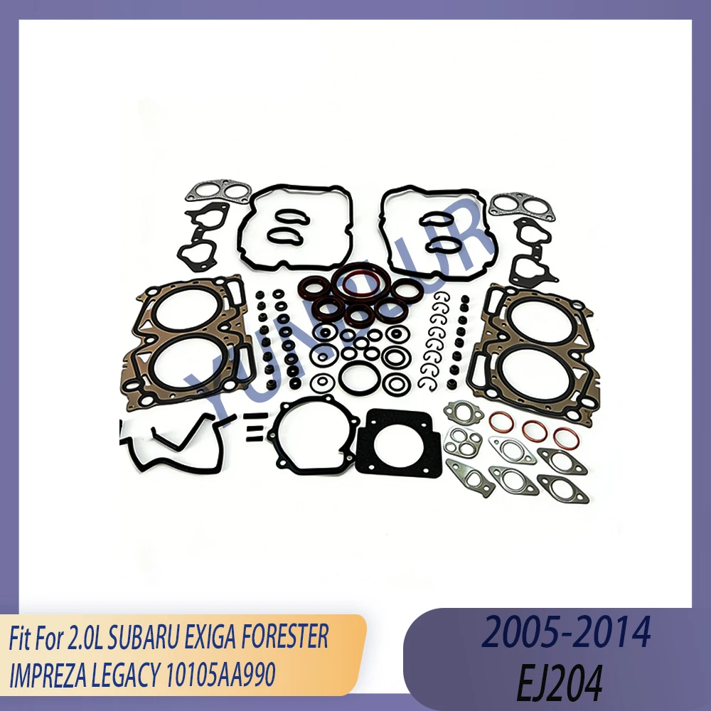 

Engine Parts Cylinder Head Full Gasket Set Fit 2.0 L Gas EJ204 05-14 For SUBARU EXIGA FORESTER IMPREZA LEGACY 10105AA990