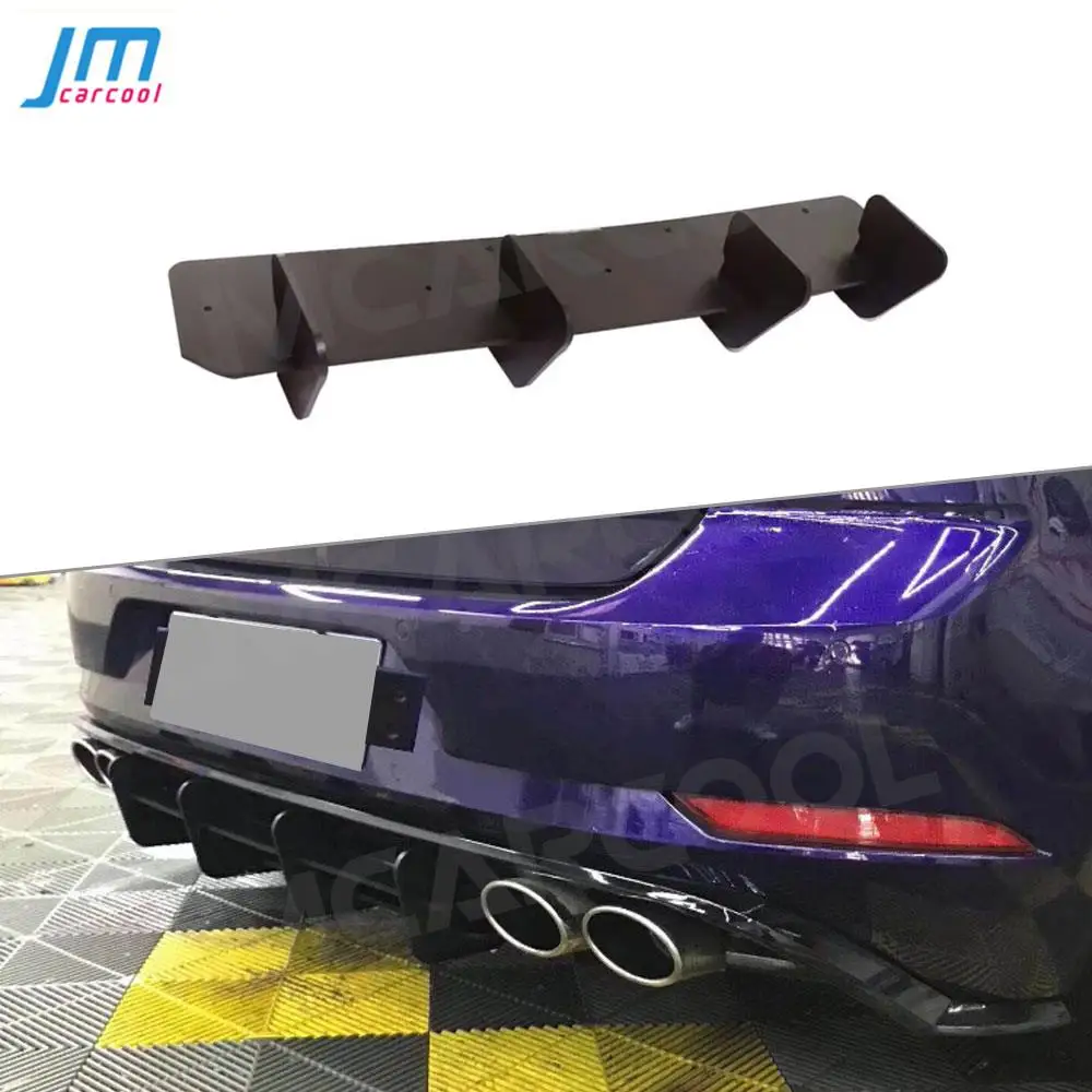 

ABS Rear Lip diffuser Spoiler Trim Cover For Volkswagen VW Golf VII MK7 7.5 GTI R Fins Shark Style Rear Mudguard plate fender