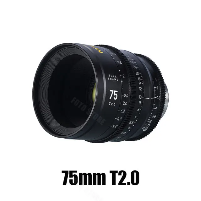 NITECORE Cinema Lens 25mm T2.1 35mm 50mm 75mm 100mm T2.0 for  E Canon EF PL Mount Cameras Cinema Prime Lens