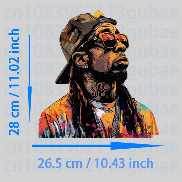 Rapper SNOOP DOGG fusible clothing patches vinyl stickers Ironing applications