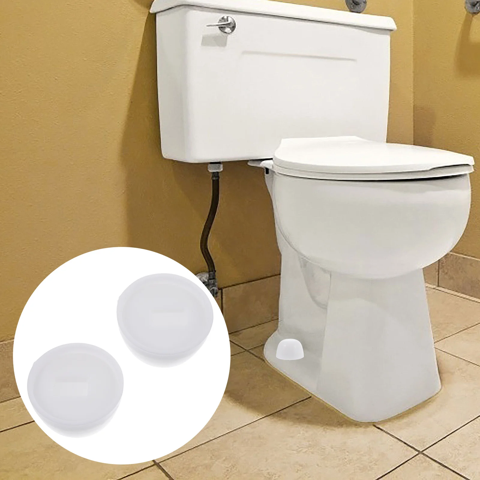 2Pair Universal Toilet Bolt Cover Durable Easy Install Conceal Fasteners Plastic Accessories Bolt Cap Plastic Accessories