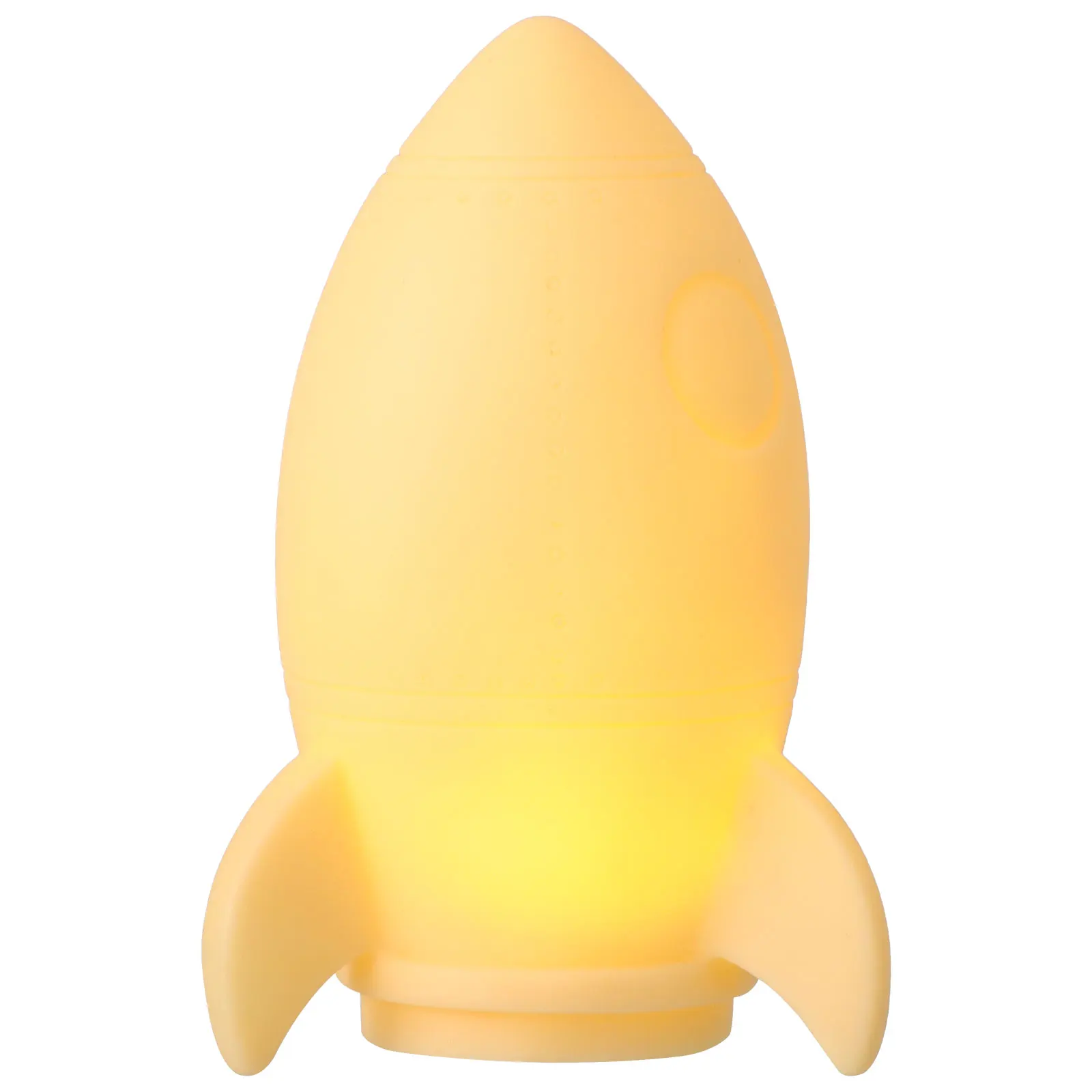 

2pcs Small Night Light Rocket-shape Lamp Yellow Baby Feeding Light Dorm Room Decor Unique Bedside Lighting