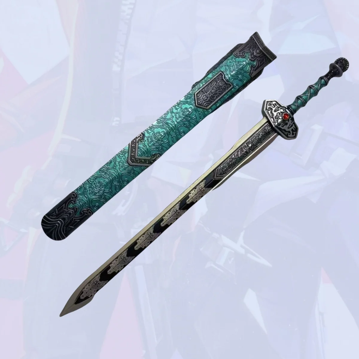 

11,8 дюймов Naraka Bladepoint металлический меч катаны японская катана оригинальная самурайская сабля ниндзя нож аксессуары для косплея реквизит игрушка