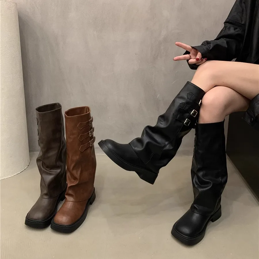 

Lolita Boots Summer Women's Shoes Sexy Thigh High Heels High Sexy Ladies Over-the-Knee Cowboy Retro Lady Boots Sexy Thigh High H