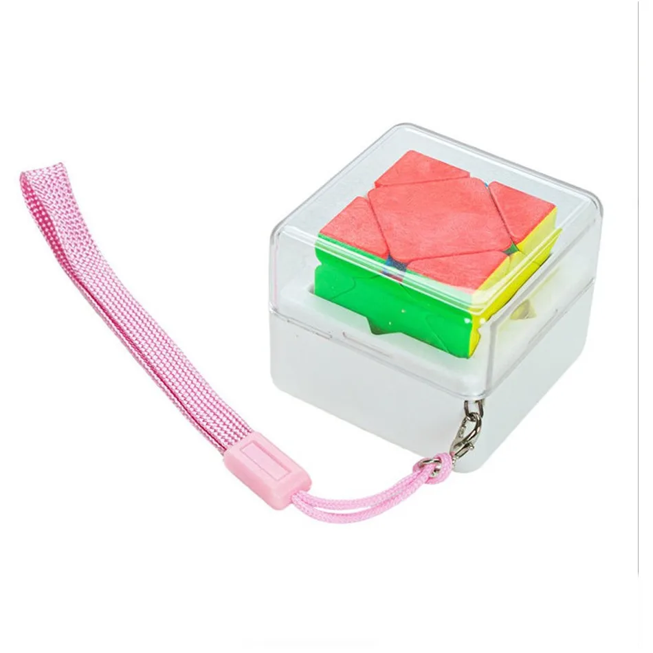 ZCUBE Mini Magic Cubes Keychain 3x3 Lovely Stickerless Birthday Christmas Gifts Toys For Children