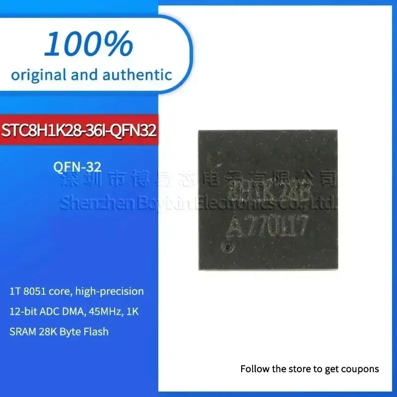 

1pcs NEW STC8H1K28-36I-QFN32 Standard quality