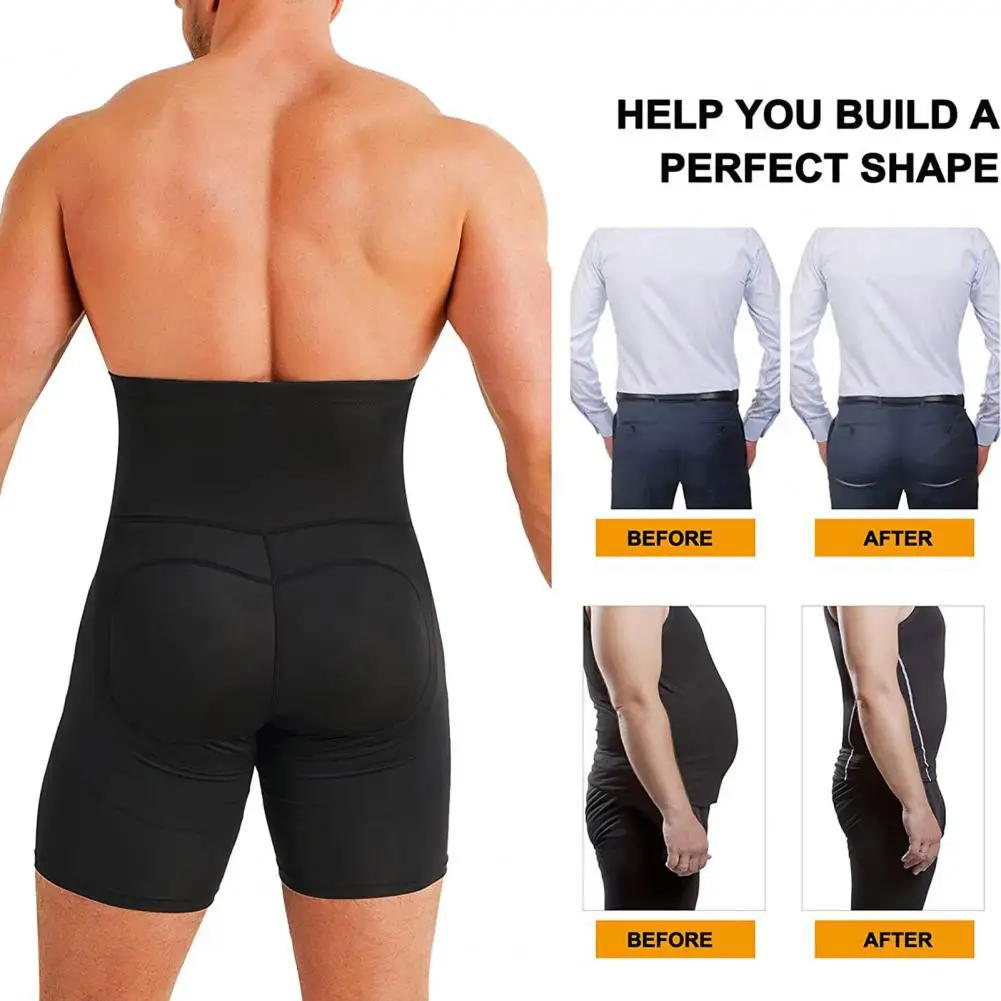 Body Shaping Men Panties Butt Lifter Panties Hip Enhancer Padded Shorts Underwear Removable Pads Push Up Slimming Shapewear
