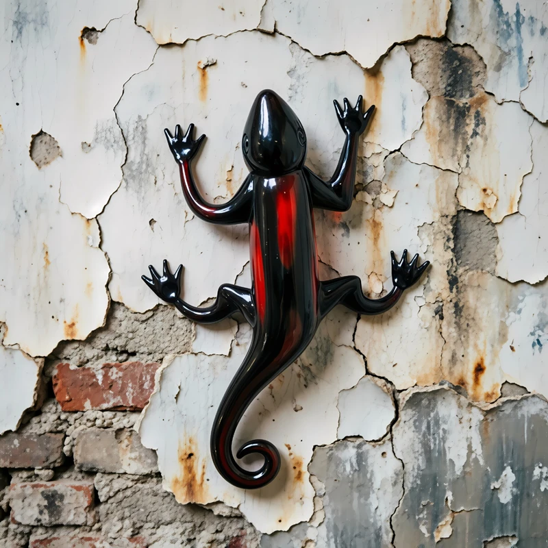 

Handmade Murano Glass Lizard Figurine Simulation Reptile Statue Creative Animal Ornament Home Desktop Decor Art Collectible Gift