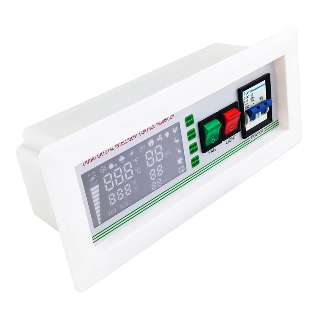 Digital Heat Thermostat, Incubator Thermostat 5 Modes Digital Temperature Humidity Incubator Controller AC110V-220V