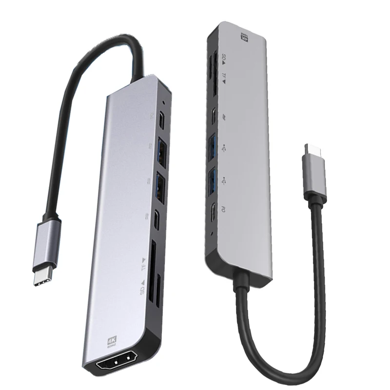 

Удлинительный кабель Конвертер Type-c Адаптер-сплиттер Устройство чтения карт SD/TF Игровой USB-концентратор Тип-C в HDMI-совместимый адаптер док-станция