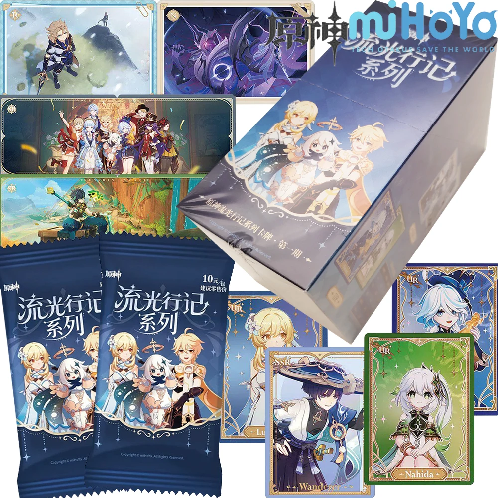 

MiHoYo Original Genshin Impact Fine Card Open World Game Fantasy Adventure SSR SR UR Trendy Theme Character Collection Card Gift