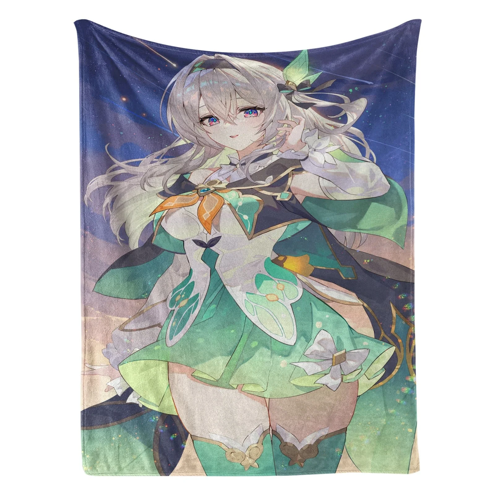 

Collapse of the Starry Sky Railway Firefly Flannel Blanket Cartoon Printed Warm Soft Blankets Home Bedding Decor Winter Blankets