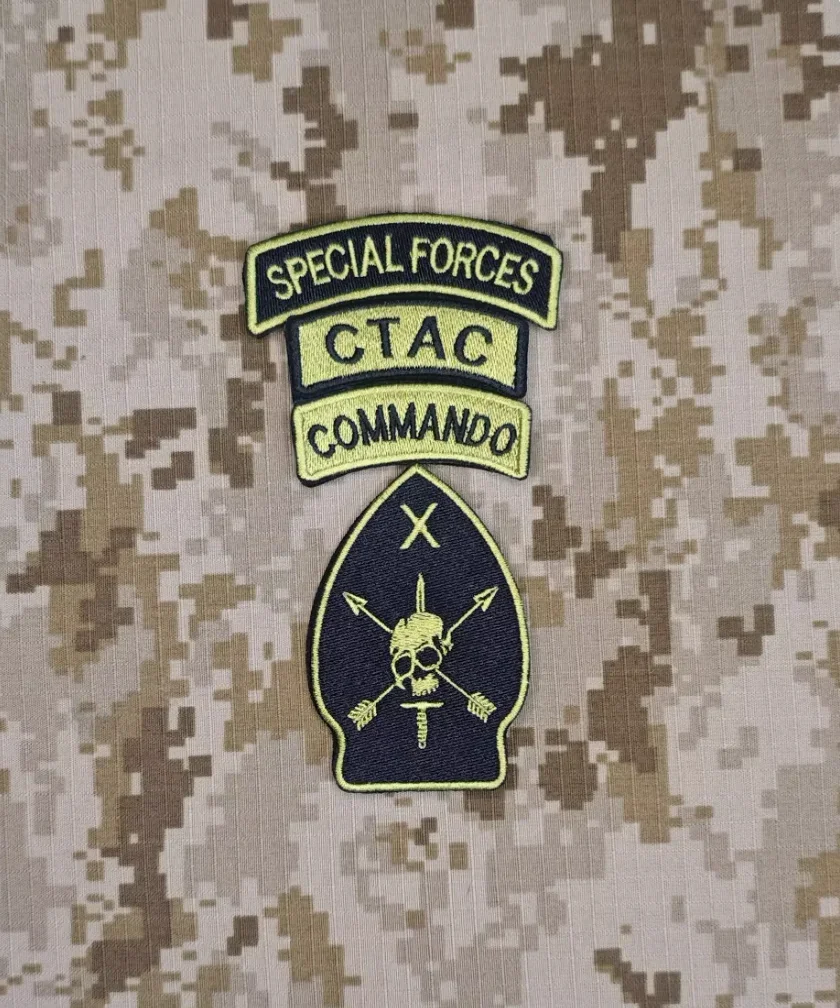 

Forward Special FORCES CTAC/CRF COMMANDO Special Operations Embroidered Badge Morale Badge