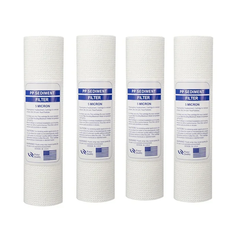 

2/4 PCS of universal water filter 5 micron pp cotton filter element sediment water filter polypropylene material easy to use