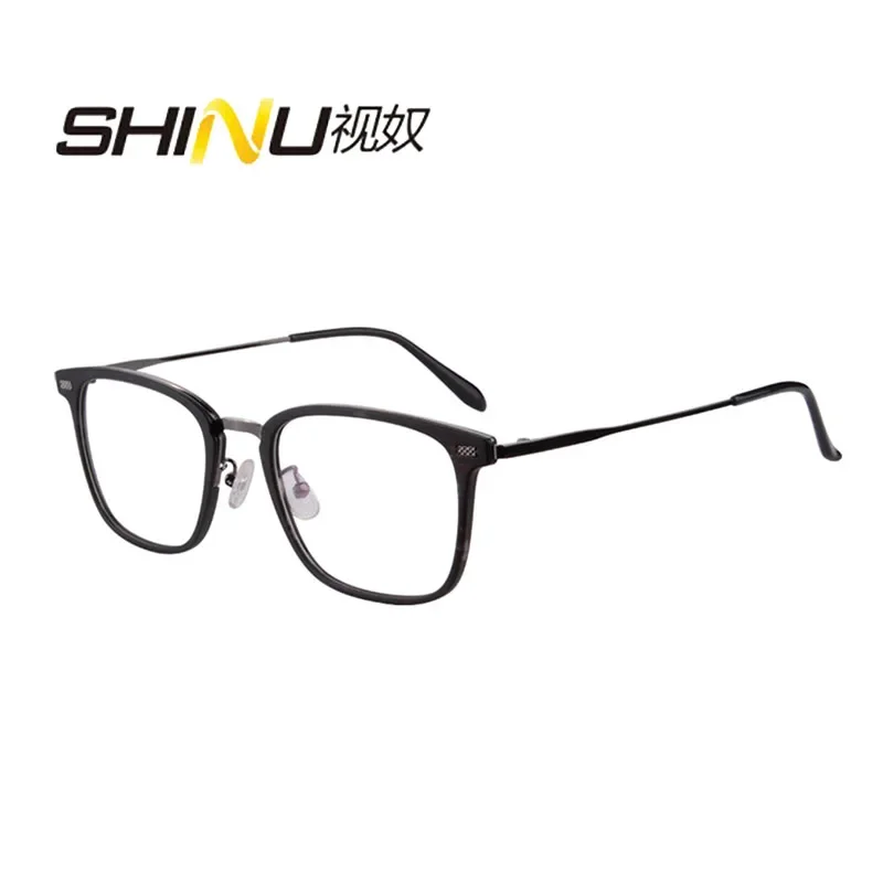 Men's glasses Progressive reading glasses Men single vision myipia minus Big size  eyeglasses Vintage prescription Glasses men