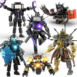 New Skibidi Toileted Giant Titan TVman Upgrade Speakerman Building Blocks Animation Figure Model Toys for Kid Ideas Gifts Xmas
