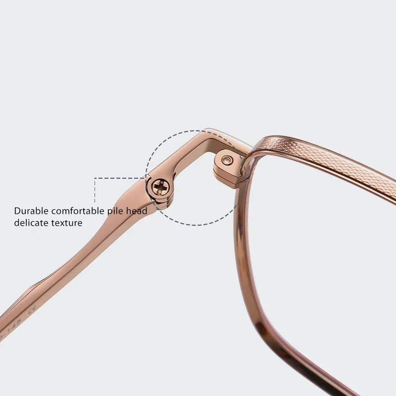 KSVEREN Titanium Frame Reading Glasses For Men Anti Blue Light Presbyopic Readers Round Fashion Optical Eyeglasses For Women