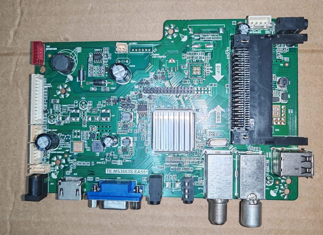 

TE.MS3663S.EA551 LED TV motherboard physical photo for PT236AT02-1 12W 72MA