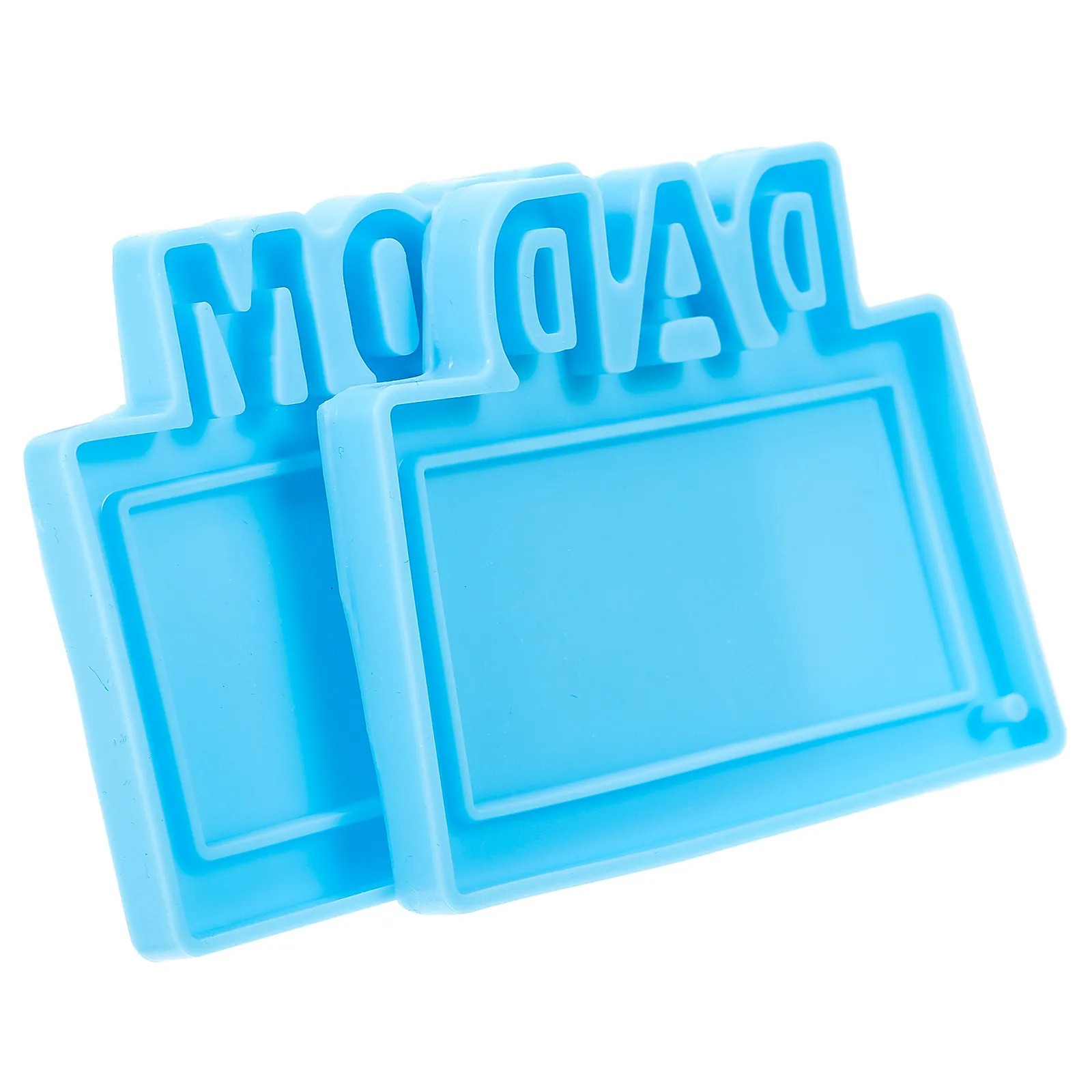 

2 шт. силиконовые формы для подвесок-фоторамок «Папа-Мама», формы для литья из смолы для поделок своими руками, украшение для брелоков ко Дню отца и Дню матери, подарок ручной работы