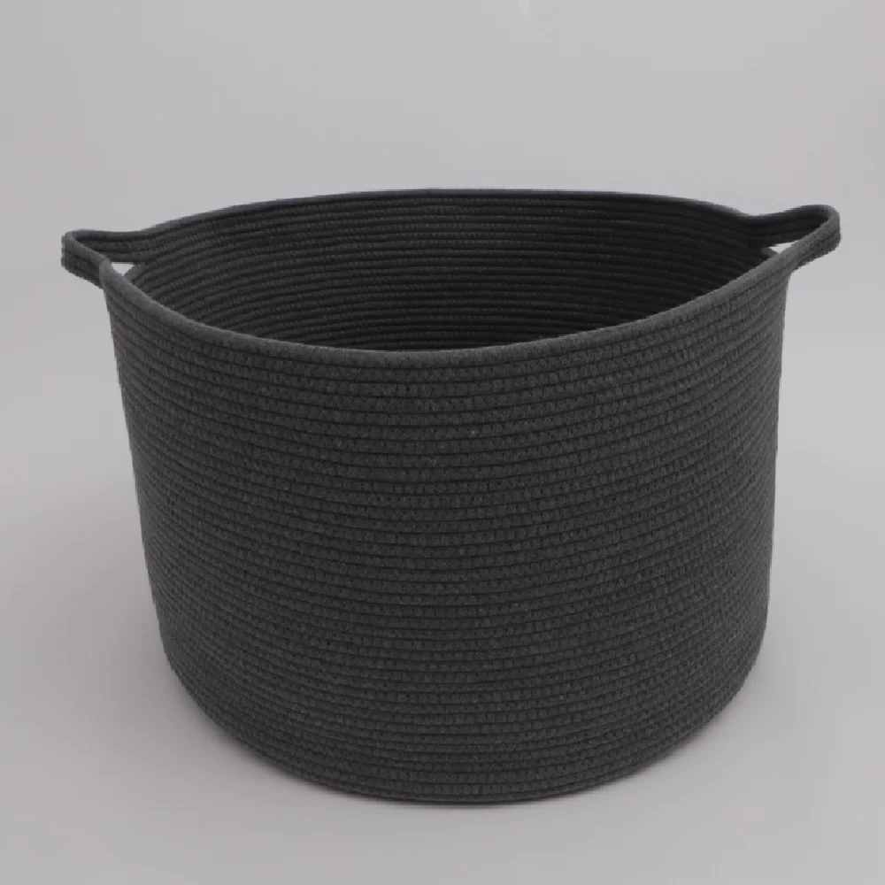 New Home Decor sundries laundry large woven cotton rope storage basket in qingdao