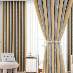 Hot Selling High End Curtains Modern Simple Living Room Full Blackout Curtain European Style Luxury Drapes in Living Room шторы