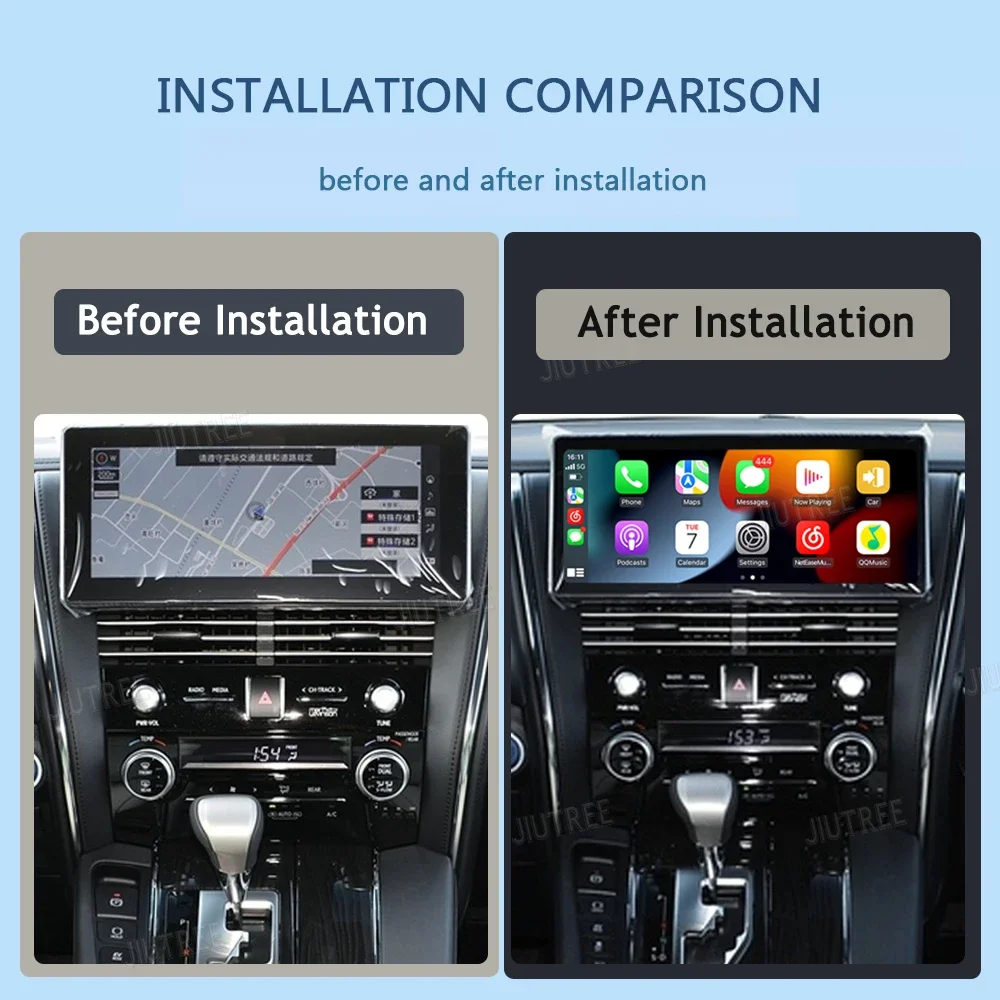 Linux System For Lexus LM 2020-2023 Wireless Apple CarPlay Android Auto Stereo Upgrade Oem screen Retrofit Kit Interface Box