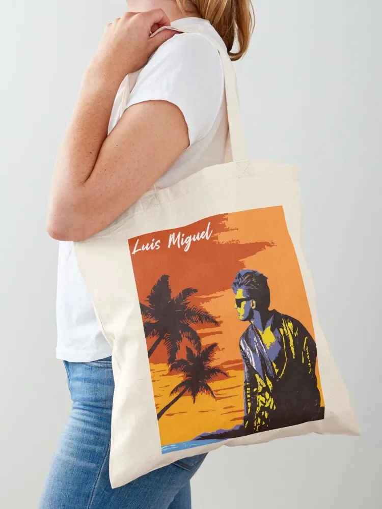 Luis Miguel Beach Tote Bag woman shopping bag hand bag shopping tote canvas