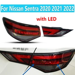 For Nissan Sentra 2020 2021 2022 LED Car Rear Tail Light Assembly Warning Brake Stop Light Turn Signal Lamp Car Accessories