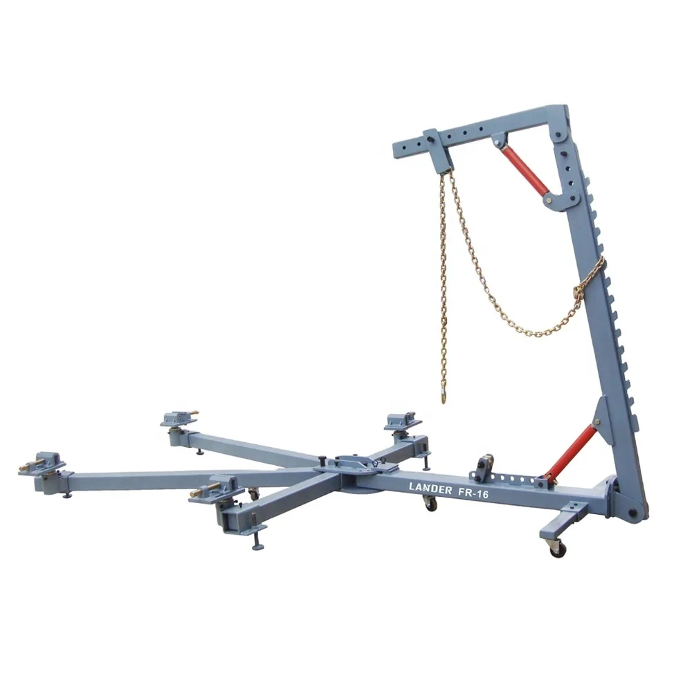 LANDER 10 Ton Auto Body Frame Straightener With Crane and Swivel Post