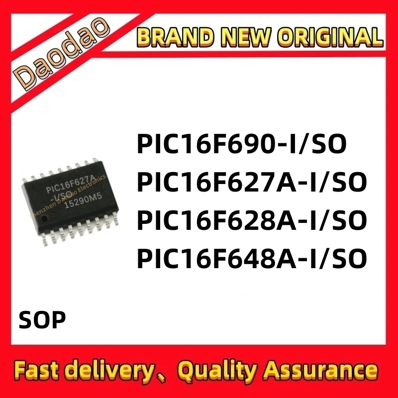 Quality New PIC16F690-I/SO PIC16F627A PIC16F628A PIC16F648A IC chip