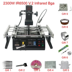 Solder Station LY IR6500 V.2 Bga Machine 2300W Infrared Rework 2 Zones BGA Welding Machine PC410