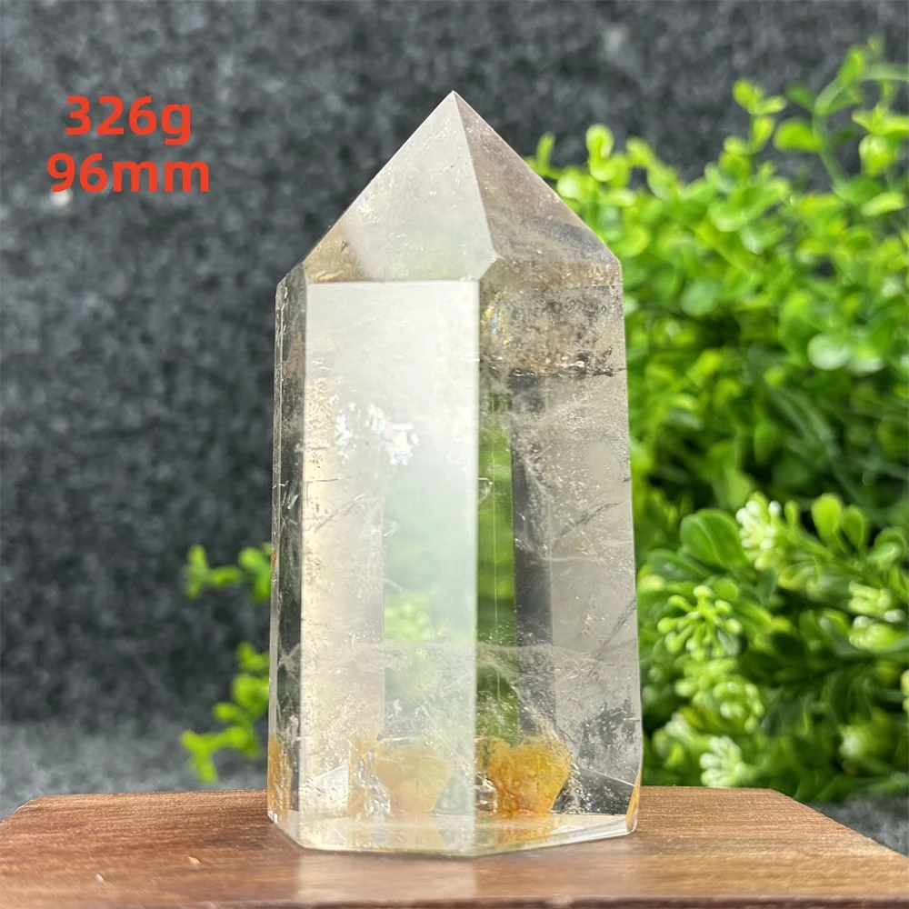 Natural White Crystal Quartz Obelisk Yoga Energy Stone Witchcraft Spiritual Meditation Treatment Feng Shui Home Decoration Gift