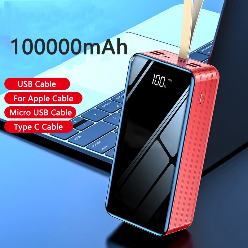 100000mah-power-bank-portable-fast-charging-powerbank-built-in-cable-4-usb-poverbank-external-battery-charger-for-xiaomi-iphone