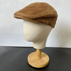 Nowa damska damska bawełniana czapka z bluszczem Beret taksówkarz czapka gazeciarza jesienno-zimowa płaskie czapki szary Beret w stylu Vintage 08