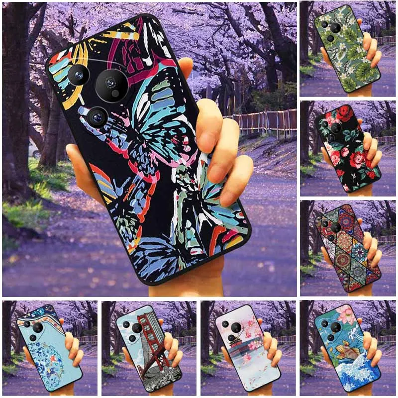 For Huawei Pura 70 Pro Plus Case Soft Retro Embossed Silicone Relief Cases For Huawei Pura 70 Ultra Cover Pro+ Print Elephant