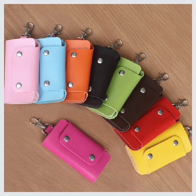 NEW Key Wallet Key Chain Women Men Key Holder Case Car Keychain Leather Buckle Key Ring Gift Jewelry K1272