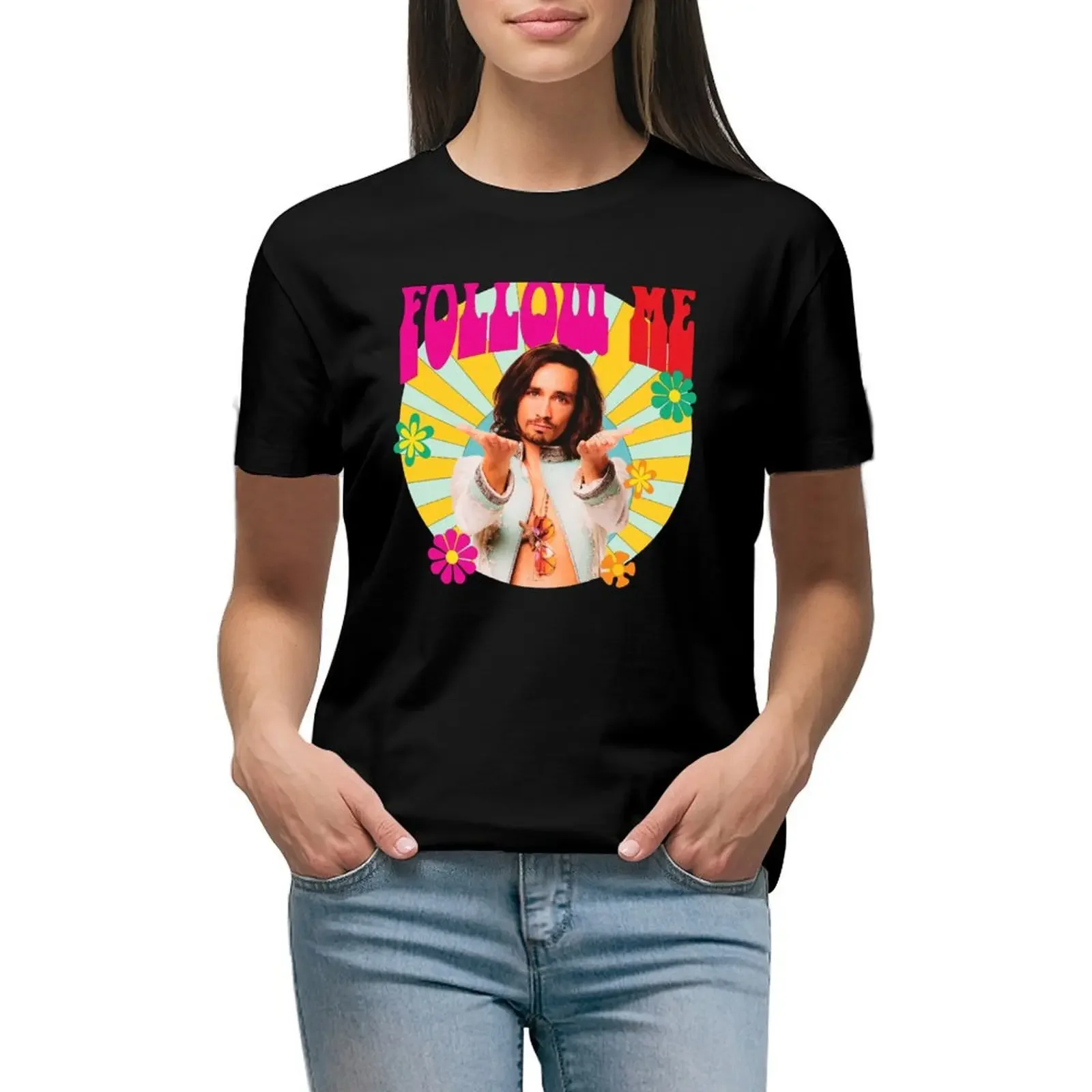 

Klaus Follow Me T-Shirt plus sizes summer top aesthetic clothes quick drying white t-shirt dress for Women sexy